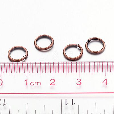 Red Copper Color Brass Open Jump Rings X-JRC8MM-R-1