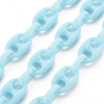 Handmade Opaque Acrylic Link Chains LS-CHAC-ZX0001-01A-1