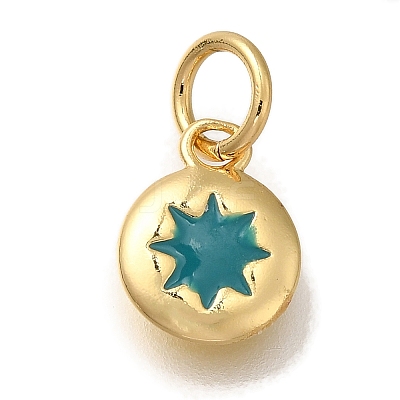 Rack Plating Brass Charms KK-I720-51G-04-1