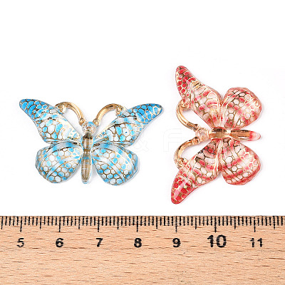 Printed Translucent Acrylic  Pendants OACR-T028-17C-1