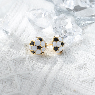 304 Stainless Steel Stud Earrings EJEW-Q028-02A-G-1