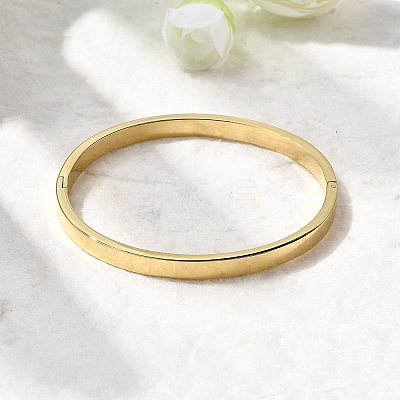 201 Stainless Steel Plain Bangles BJEW-Z151-03G-02-1