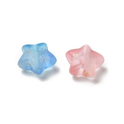Gradient Color Transparent Acrylic Beads X-OACR-M023-04B-1