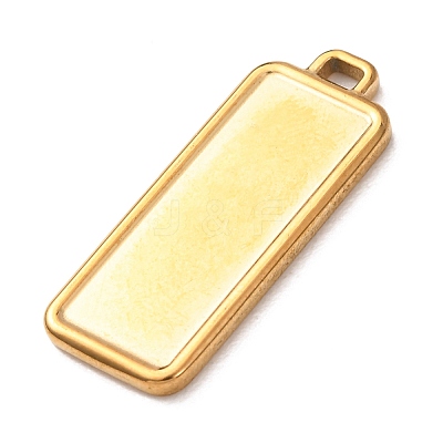 304 Stainless Steel Pendant Cabochon Settings STAS-Z204-04G-03-1