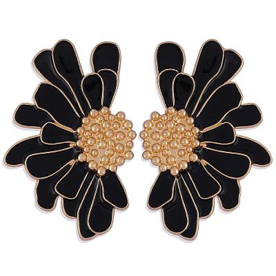 Vintage Flower Stud Earrings for Women JE1095C-1