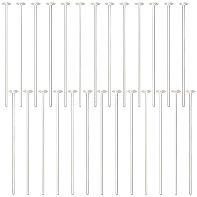 925 Sterling Silver Flat Head Pins STER-BBC0002-14B-1
