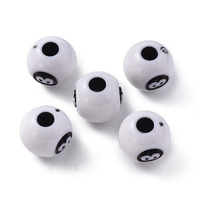 Opaque Acrylic Beads OACR-P007-69-1