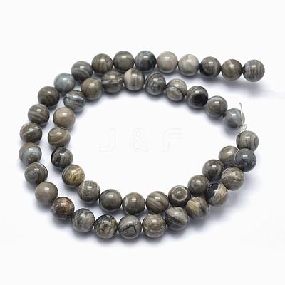 Natural Quartz Round Beads Strands G-K103-8mm-1