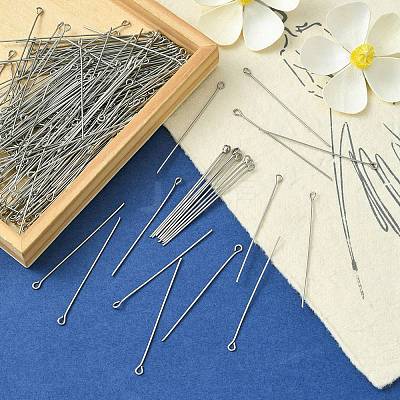 304 Stainless Steel Eye Pins STAS-YW0001-86-1