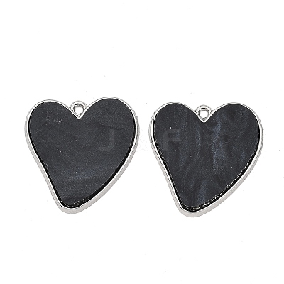 Valentine's Day Alloy with Acrylic Pendants AC-E003-11A-P02-1