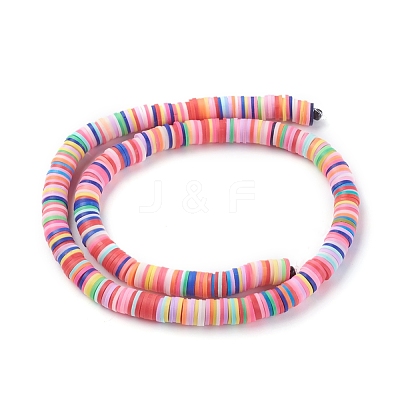 Handmade Polymer Clay Bead Spacers X-CLAY-R067-8.0mm-M1-1