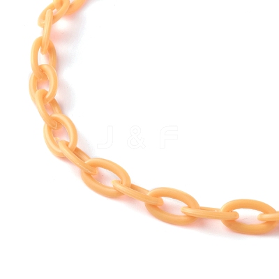 Personalized ABS Plastic Cable Chain Necklaces NJEW-JN03220-1
