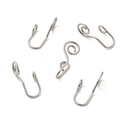 Non-Tarnish 316 Surgical Stainless Steel Clip on Nose Rings STAS-P336-09D-P-1