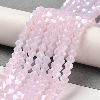 Imitation Jade Electroplate Glass Beads Strands EGLA-A039-J2mm-A02-1