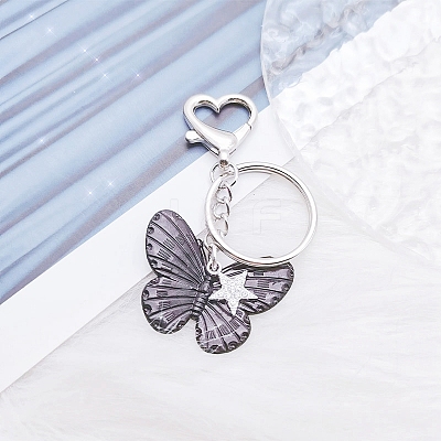 Butterfly Alloy Keychain PW-WG45160-04-1