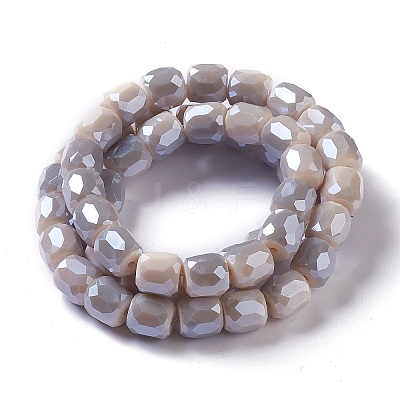 Electroplate Opaque Glass Beads LS-GLAA-F108-10B-06-1