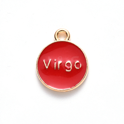 Alloy Enamel Pendants ENAM-S124-01A-07B-1