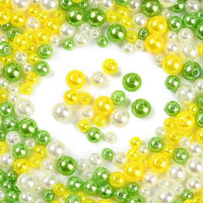 ABS Plastic Imitation Pearl Beads KY-G030-01H-1