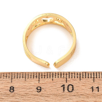 304 Stainless Steel Open Cuff Rings Set for Women SA-CBABC0E-06G-1