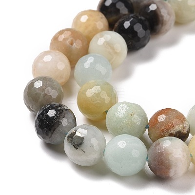 Natural Flower Amazonite Beads Strands G-E571-26C-1