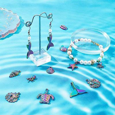 20Pcs 10 Style Alloy Pendants FIND-CA0005-81-1