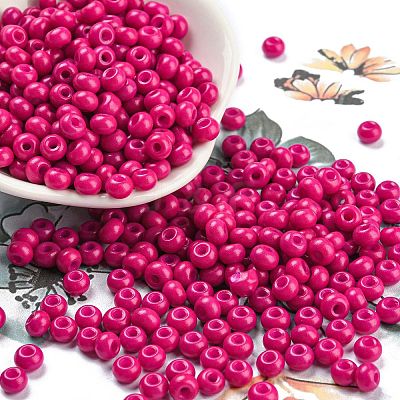 Imitation Jade 3/0 Glass Seed Beads SEED-Z001-A-B04-1