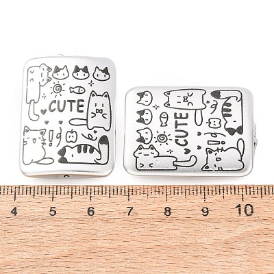 Plating Printed Acrylic Beads AC-CBA655C-06-1