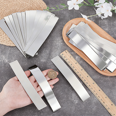 36Pcs 12 Styles 304 Stainless Steel Blank Sheets STAS-OC0001-37-1