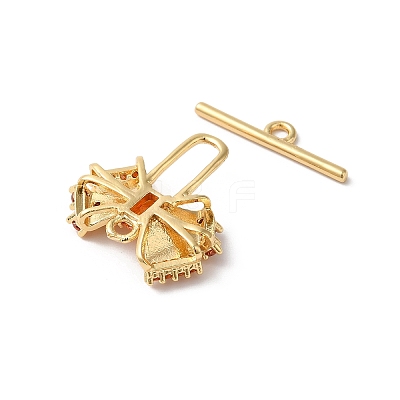 Brass Toggle Clasps KK-C062-042G-01-1