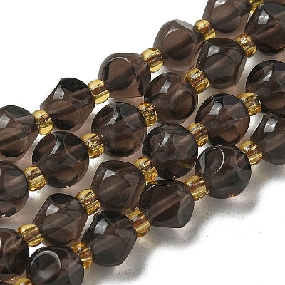 Natural Ice Obsidian Beads Strands G-K387-A09-01-1