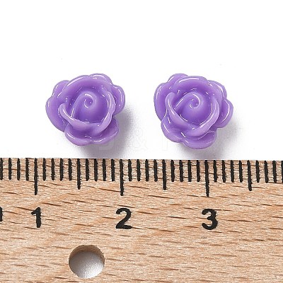 Rose Flower Opaque Resin Beads X-CRES-B1029-A56-1