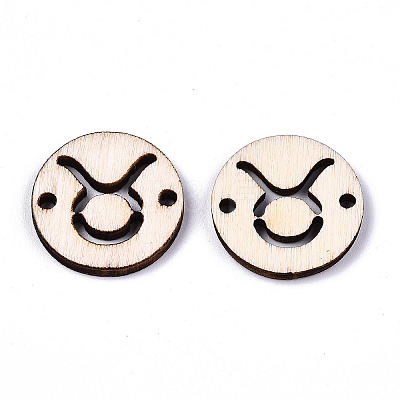 Unfinished Natural Poplar Wood Links Connectors WOOD-S045-139A-01-1