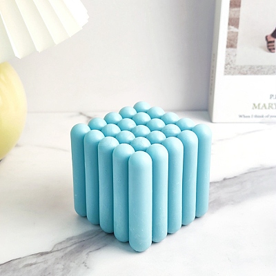 Stripe-shaped Cube Candle Food Grade Silicone Molds DIY-D071-02-1