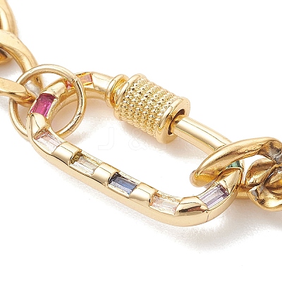 304 Stainless Steel Cuban Link Chains Bracelets BJEW-JB13530-1