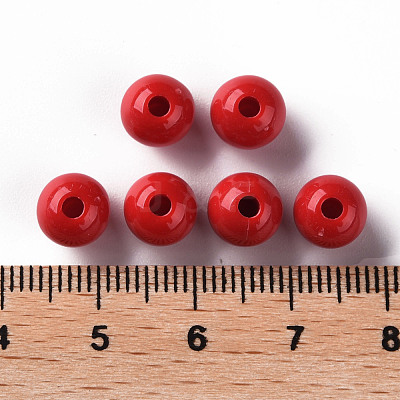 Opaque Acrylic Beads MACR-S370-C8mm-A14-1