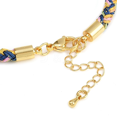 4MM Braided Nylon Cord Bracelets FIND-A057-01G-15-1