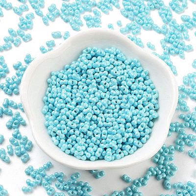 Opaque Colours Glass Seed Beads SEED-A033-06J-1