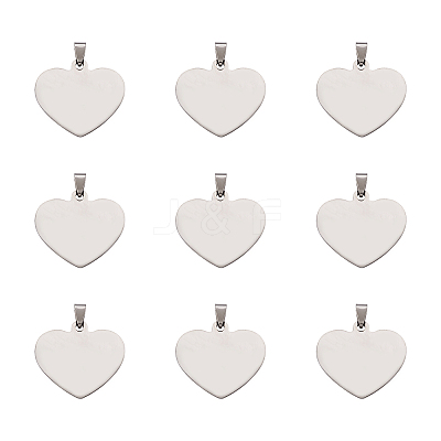 201 Stainless Steel Stamping Blank Tag Pendants STAS-TA0004-03-1
