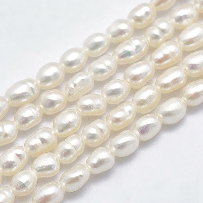 Natural Cultured Freshwater Pearl Beads Strands X1-PEAR-F007-83-1