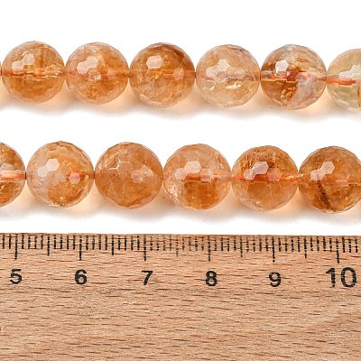 Natural Citrine Beads Strands GG-CBA59DD-C02-10mm-1