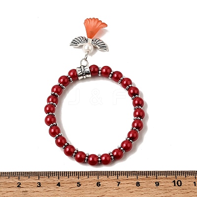 Lovely Wedding Dress Angel Bracelets for Kids BJEW-JB00727-17-1