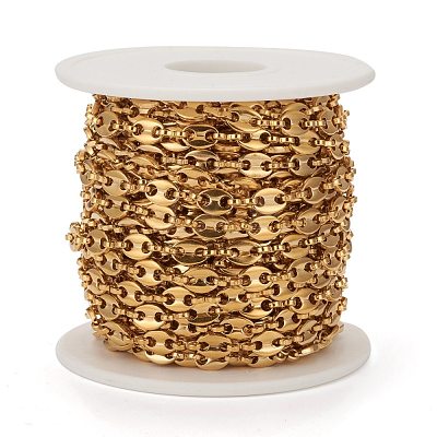 Ion Plating(IP) 304 Stainless Steel Coffee Bean Chains CHS-N002-01G-1