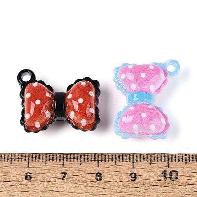 Opaque Printed Acrylic Pendants SACR-T018-28M-1