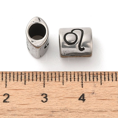 Oval with Constellation 304 Stainless Steel Beads STAS-E215-05AS-03-1