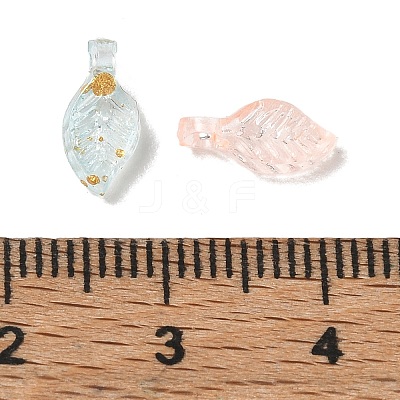 Transparent Acrylic and Gold Foil Pendants AC-CBAF9C1-04A-12-1