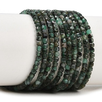 Natural Emerald Beads Strands G-B175-C05-2x2mm-1