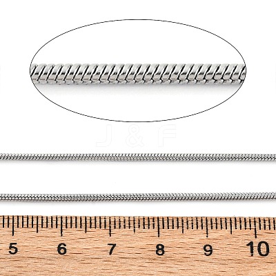 304 Stainless Steel Round Snake Chains CHS-M009-01P-02-1