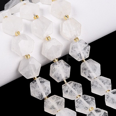 Natural Quartz Crystal Beads Strands G-N368-01A-18-1