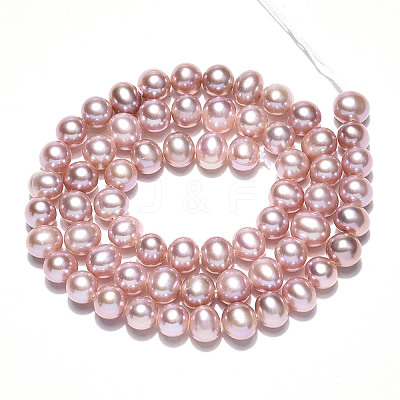 Natural Cultured Freshwater Pearl Beads Strands PEAR-N016-06C-02-1