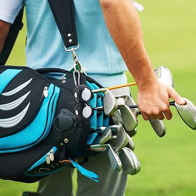 3Pcs 8-shape Silicone Silicon Golf Ball Cover AJEW-FH0002-06-1